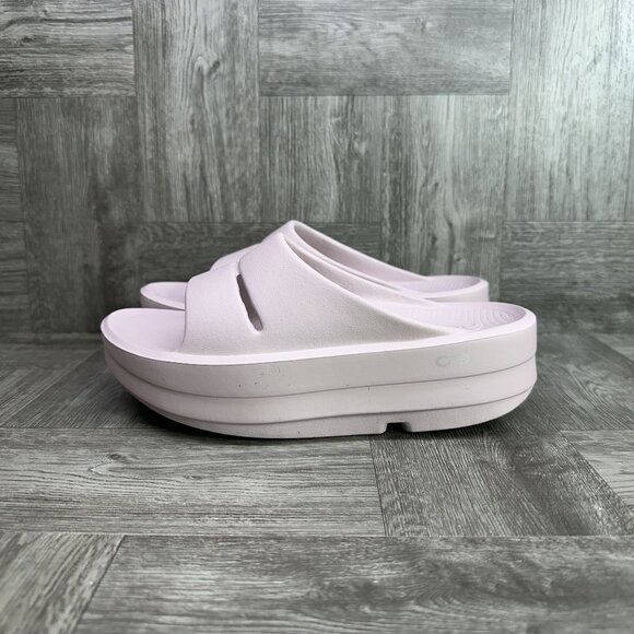 OOFOS OOMega OOAHH Women's size 10 Stardust Platform Comfort Slide - Picture 3 of 8